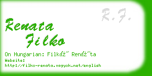 renata filko business card